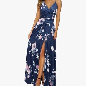 Floral Navy Maxi Dress